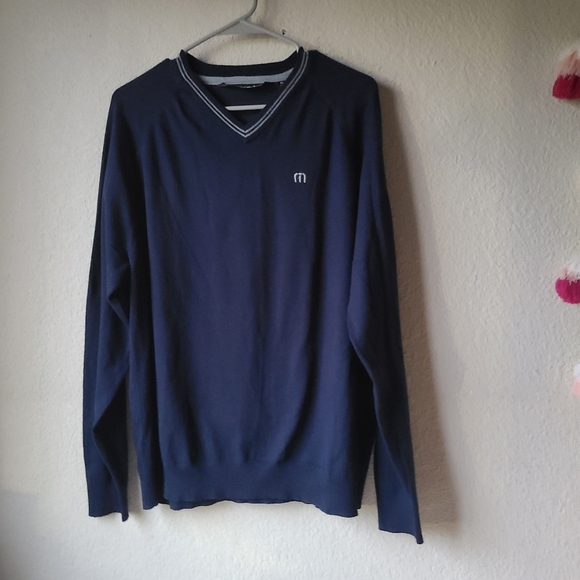 Travis Mathew Pullover V Neck Sweater Size XL - Picture 1 of 9